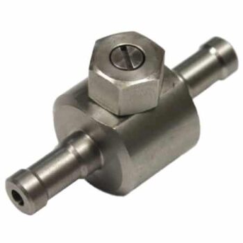 Inline chemical restrictors with 6mm hose tails.